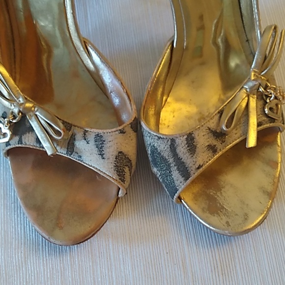 Guess open toe bow embellished heels - Picture 3 of 7